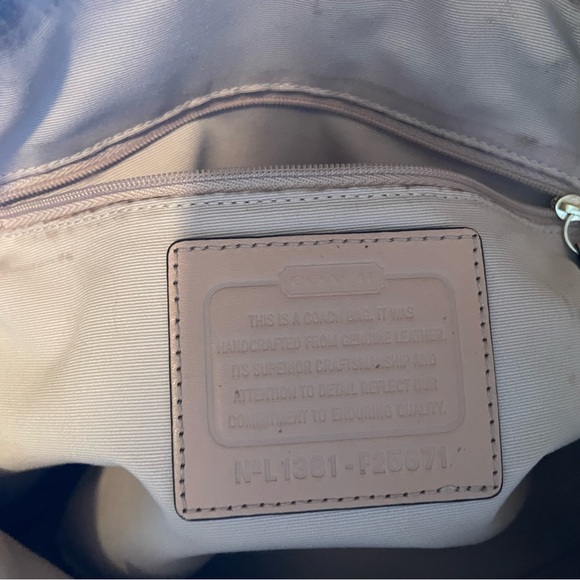 Coach Turquoise Leather Satchel - Picture 9 of 10